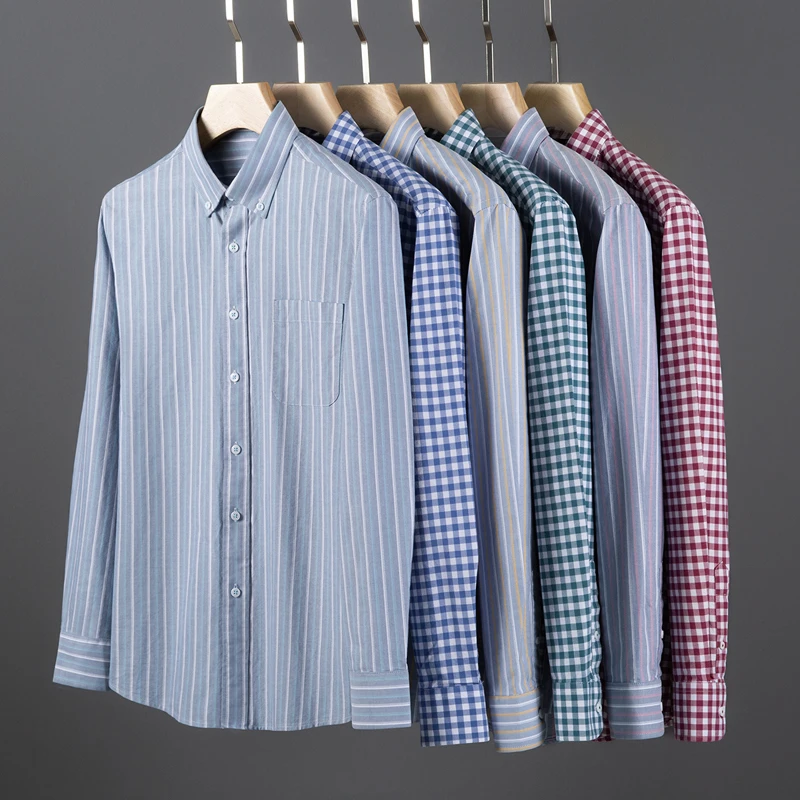 Oxford Cotton Casual Shirt Business - 2026 Lente en Herfst 100% Katoenen