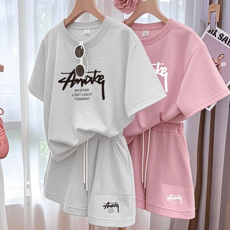 T-Shirts - Nieuwe damesset in grote maten, tweedelige