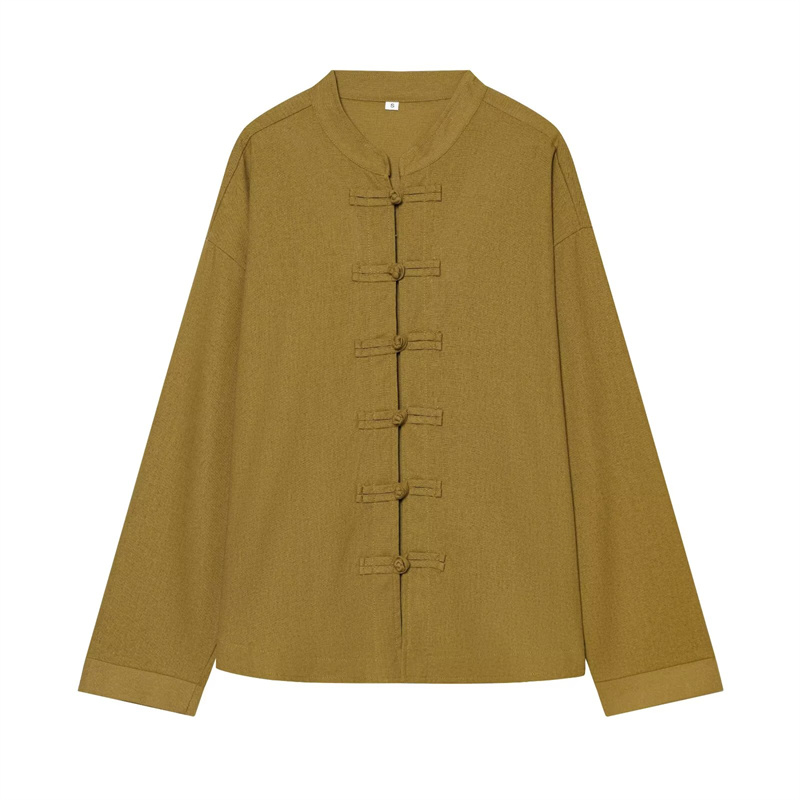 Mens Linen Shirt Long Sleeve - Guobioziy Damesoverhemd 2026 Vroeg Herfst Nieuw