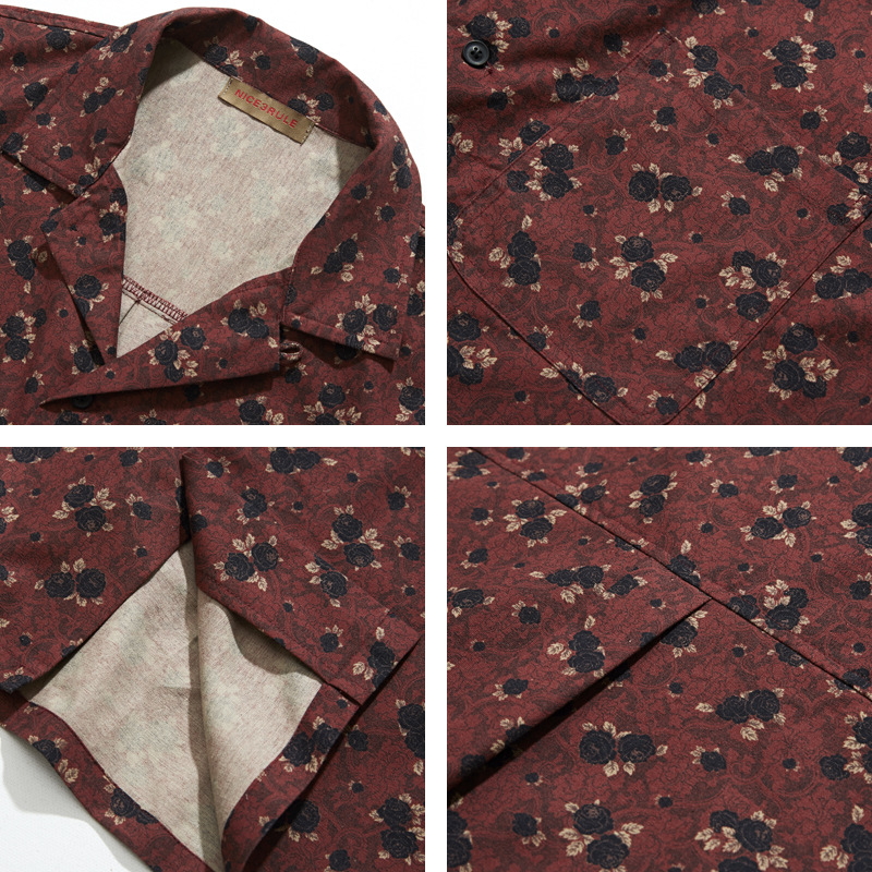 Japanse retro etnische stijl C - Vintage Hawaiian Floral Shirt recensie en prijs