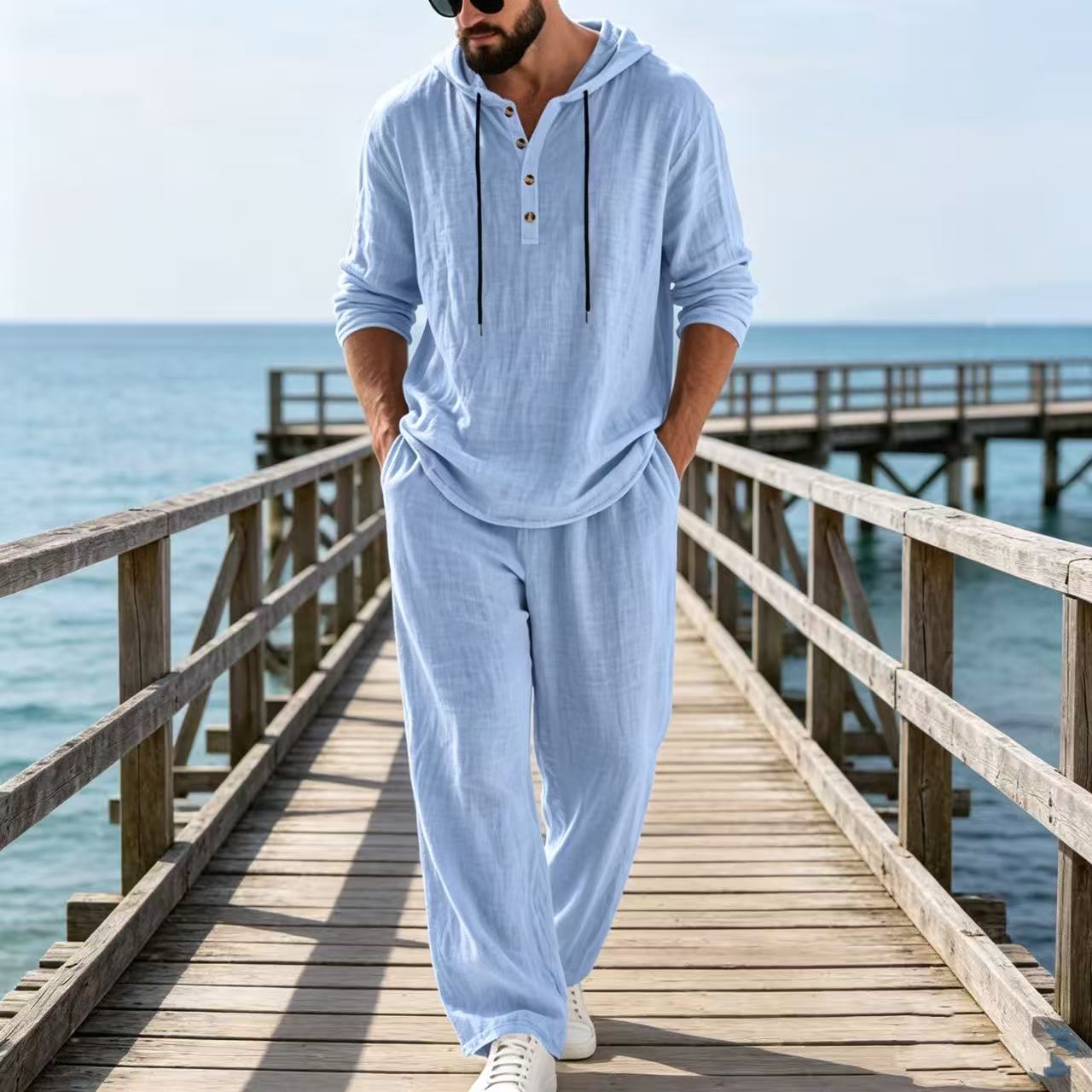2026 Cross-border lente- en he - Mens Linen Shirt Long Sleeve recensie en prijs
