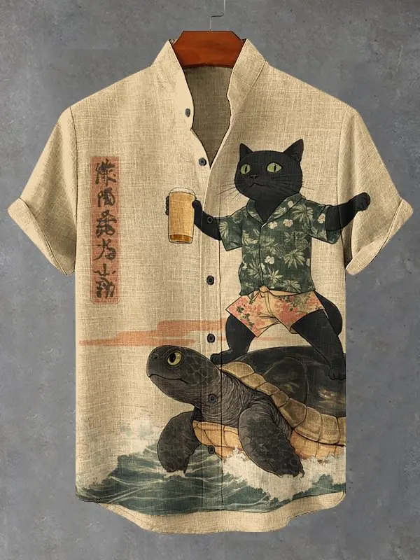 Paarse basis kleurrijke paisle - Vintage Hawaiian Floral Shirt recensie en prijs