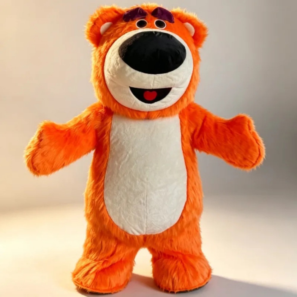 Opblaasbaar oranje berenmascot - Suits recensie en prijs