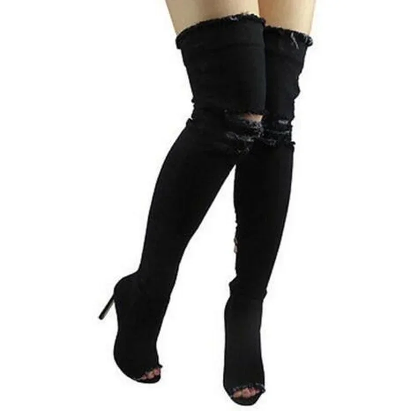 Laarzen Vrouwen Zomer Herfst D - Jeans recensie en prijs